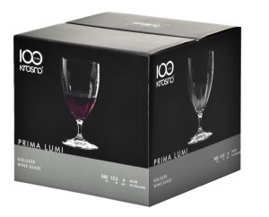 KROSNO PRIMA LUMI Wine glass - 360ml s/4