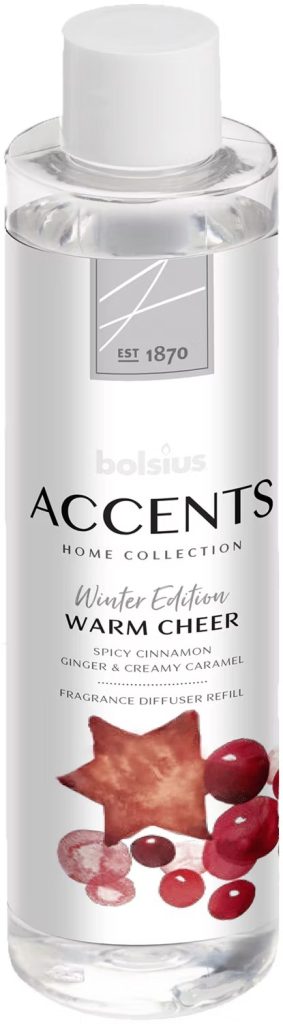 Bolsius Fragrance Diffuser Refill 200ml Warm Cheer