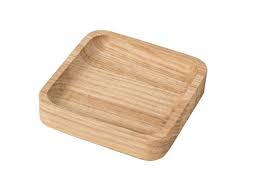 OAK Wooden tray 12.5x12.5cm