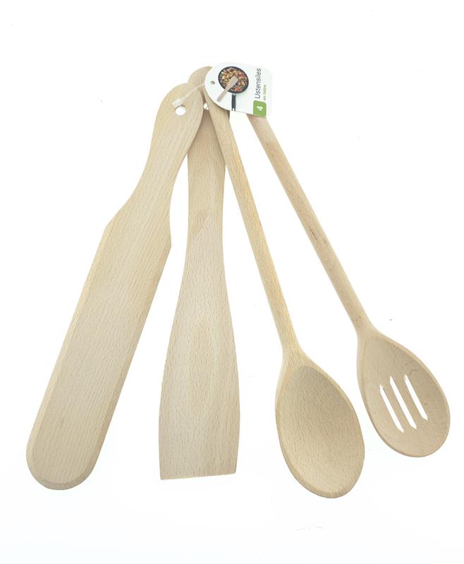 Wooden kitchen utensil- 30cm - set of 4