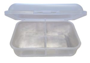 Klickbox Avantg. High With Divider - Transparent 18.5x14x6cm