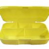 PillMaster Pill Storage Box Small - Yellow - 12.5x7.5x3cm