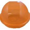 Plastic Box Round - Orange - 13x13x9cm
