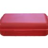 Plastic Box Long - Red - 18.5x14x6cm
