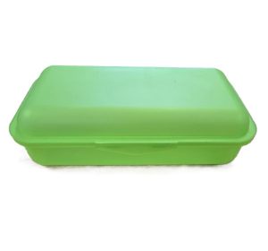 Plastic Box Long - Lime - 18.5x14x6cm