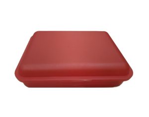 Plastic Bread box 22x16x7cm - Red