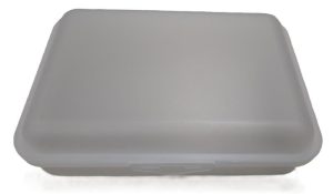 Plastic Bread box 22x16x7cm - Transparant