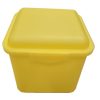 Plastic Storage container -12x12x12cm- Yellow