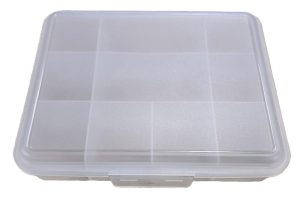 Plastic Pills Storage box - Transparant 16x13.5x3.5cm