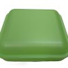 Plastic Storage container - 16x16x5,5cm -Green