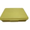 Plastic Pills Storage box - Yellow 16x13.5x3.5cm