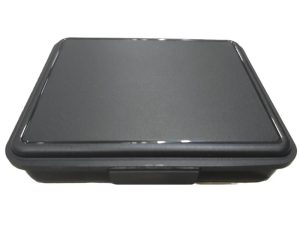 Plastic Pills Storage box - Black 16x13.5x3.5cm