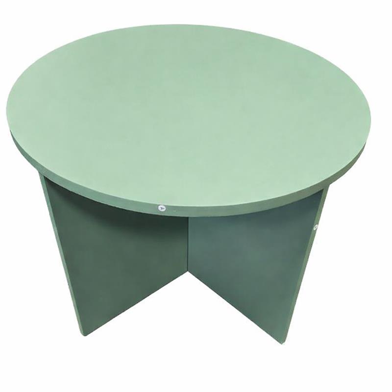 Side Table MDF, Oil Green - D50 x 35 cm, WEB packing