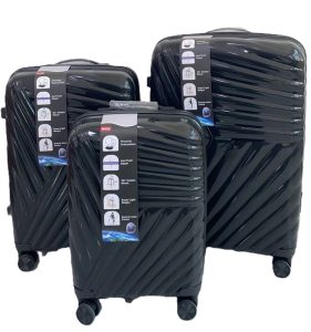 Suitcase set of three - PP618 - Black