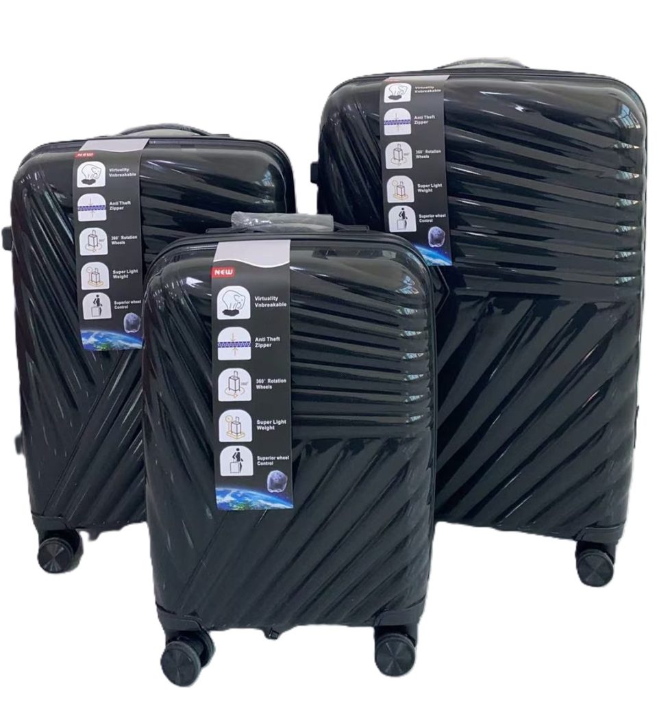 Suitcase set of three - PP618 - Black