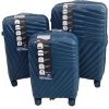 Suitcase set of three - PP618 - Dark Blue