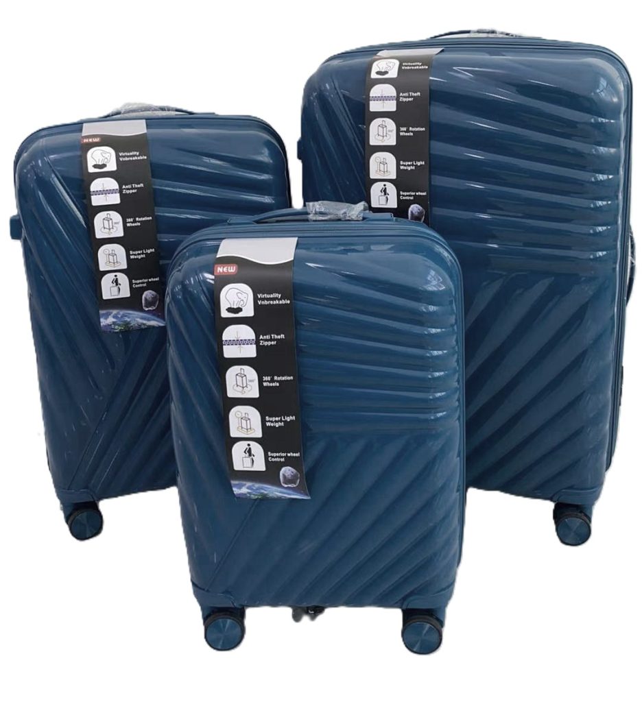 Suitcase set of three - PP618 - Dark Blue