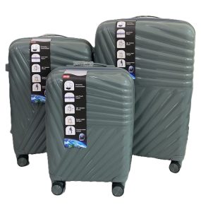 Suitcase set of three - PP618 - Grey Blue